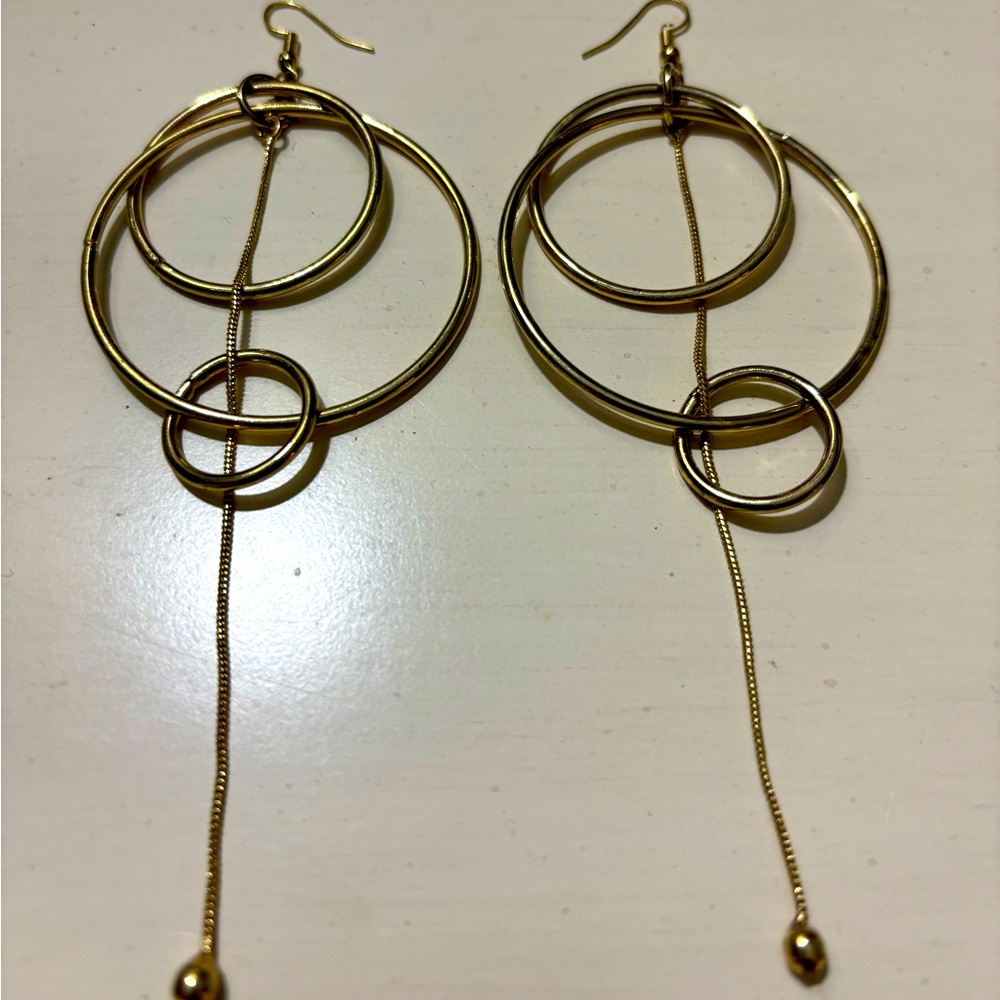 Gold Dangly Earrings